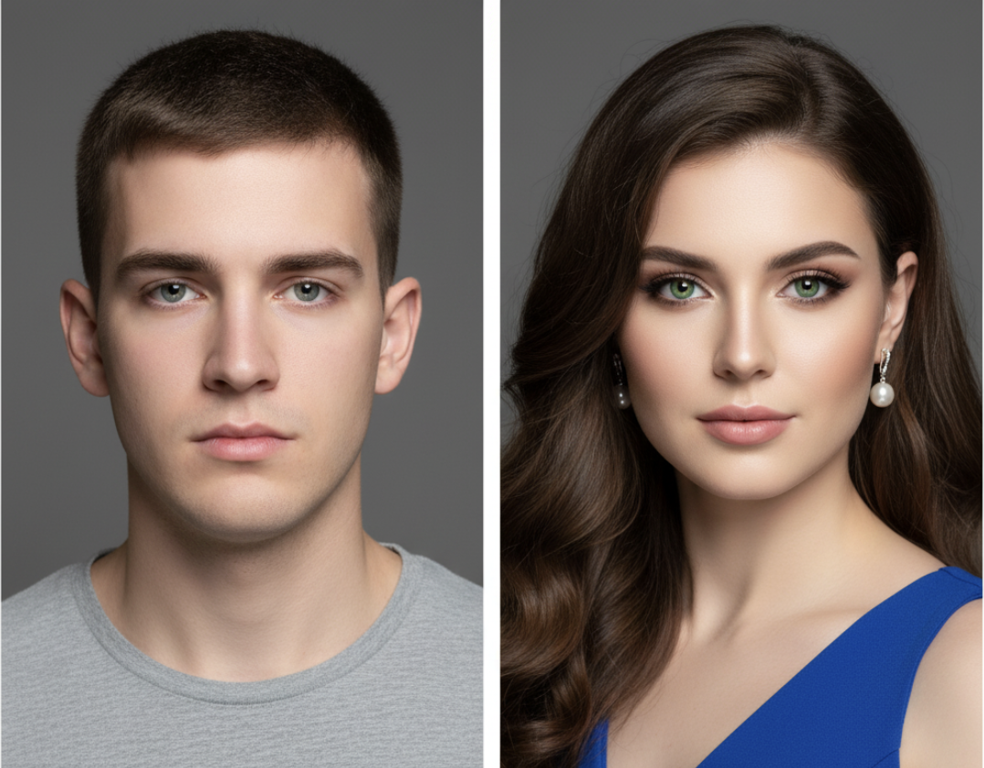 Gender Swap - AI image transformation example